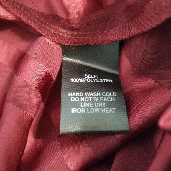 Lulu's Two Step Burgundy Striped Wide Leg Pants - Picture 9 of 13